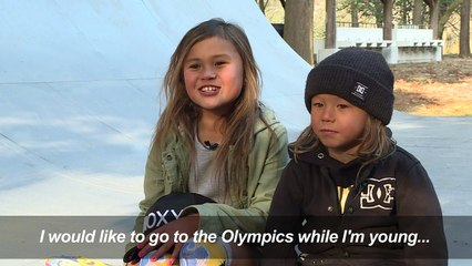 Japan's 9-year-old skateboarder aims for Tokyo 2020