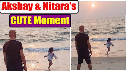 Akshay Kumar and daughter Nitara's CUTE picture on the beach, have you seen it yet? | FilmiBeat