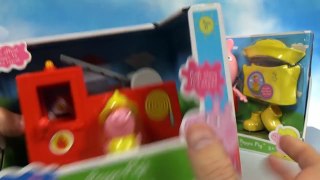 Свинка Пеппа гигант распаковка сюрпризов игрушки и пожарная машина Giant Peppa Pig toys