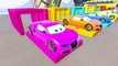Learn Colors with Color Cars for Kids in Spiderman Cartoon - Colors for Children to Learn