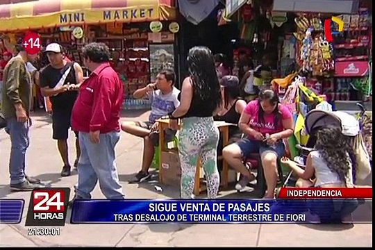 Independencia: sigue venta de pasajes tras desalojo en terminal terrestre de Fiori
