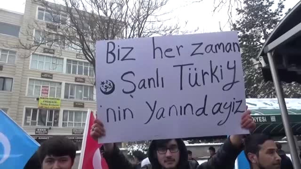 Kayseri'deki Uygur Türklerinden Zeytin Dalı Harekatı'na Destek