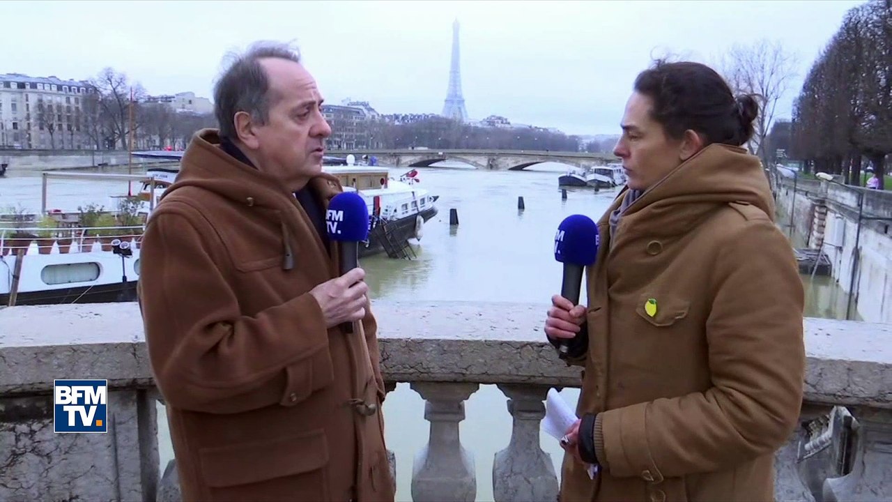 Le plateau de crue à "5m90 en fin de soirée ou au courant de la nuit", selon le préfet de police de Paris