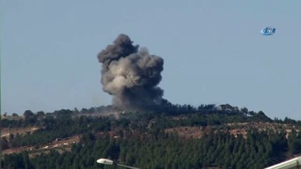 Burseya Dağı Bombalanıyor