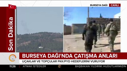 Burseya Dağı bombalanıyor