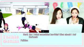 JAPANESE GIRLS PLAY 【YANDERE SIMULATOR】for the FIRST TIME!!!