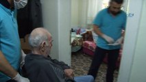 Nilüfer'de hasta ve bakıma muhtaç yaşlılar mutlu
