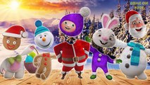 Wrong heads Santa Claus, Gingerbread Man, Rabbit, Snowman Finger Family Song