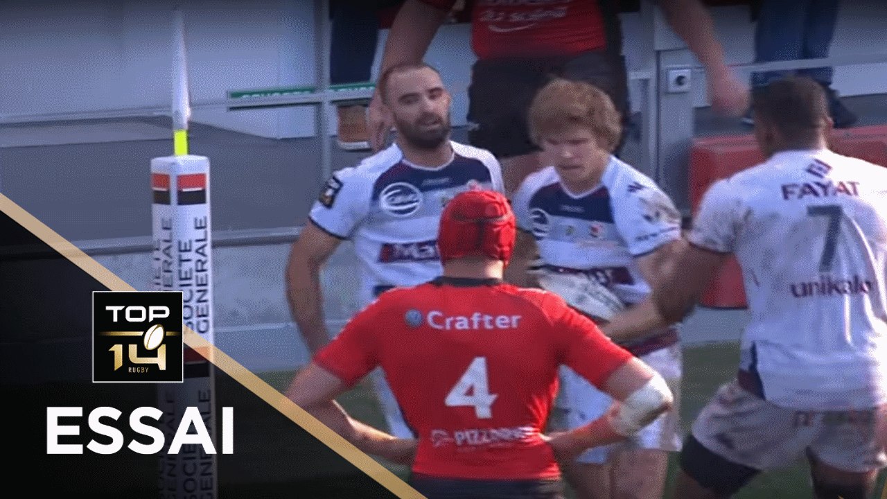 TOP 14 - Essai Blair CONNOR (UBB) - Toulon - Bordeaux-Bègles - J16 - Saison 2017/2018