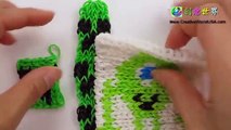 Rainbow Loom Minecraft Creeper KeyChain 創世神苦力怕 - 彩虹編織器中文教學 Loom Bands Chinese Tutorial