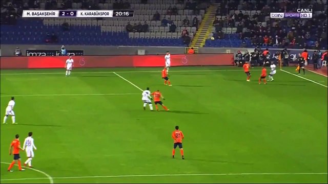 2-0 Gökhan İnler Goal Turkey Süper Lig - 29.01.2018 Istanbul Basaksehir 2-0 Kardemir Karabükspor