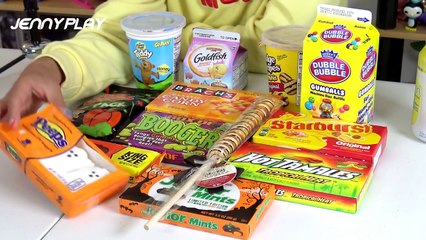 Jenny play 제니와 함께하는 장난감놀이 미국과자 어디까지 먹어봤니 3탄 !! 코딱지 젤리 진짜 코딱지 맛일까욘 ?