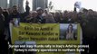Syria, Iraq Kurds in Arbil hold protest Turkey Syria operation