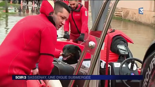 Saône-et-Loire : la submersion de la digue menace les habitations
