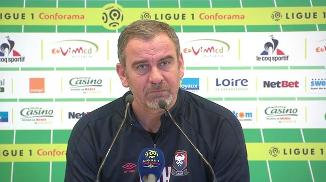 Conférence de presse Jean-Marie Huriez après Saint-Etienne / Caen