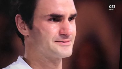 Les larmes de Roger Federer après son 20ème Grand Chelem