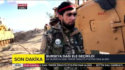 TRT Haber terör örgütünden alınan Burseya Dağı'nda