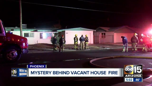 Vacant home goes up in flames in Phoenix
