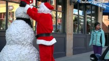 Don't Scare Anybody - Scary Snowman Hidden Camera Practical Joke