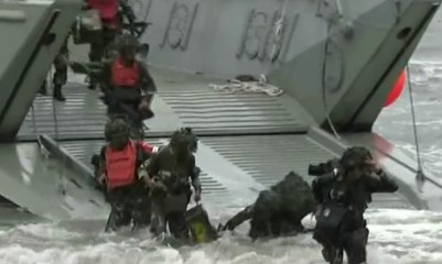 Begini Latihan TNI Angkatan Laut di Kolo.
