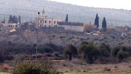 Burseya Dağı'nın çevresindeki terör hedeflerine aralıklarla tank ve top atışları