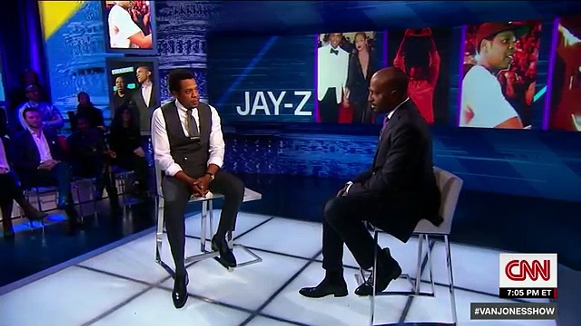 Jay z Van Jones interviews Jay-Z on CNN
