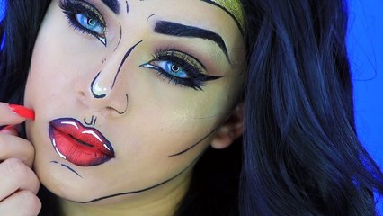 MUJER MARAVILLA COMIC MAKEUP