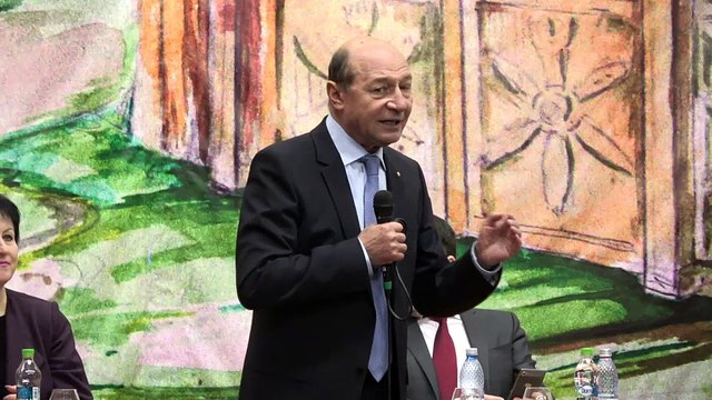 Traian Băsescu la Nisporeni, R. Moldova, 28 ianuarie 2018