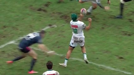 Superbe essai de Malié après une exceptionnelle passe claquée de Stanley