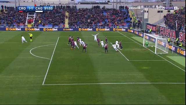 Luca Cigarini Goal HD - Crotone 1 - 1 Cagliari 28.01.2018