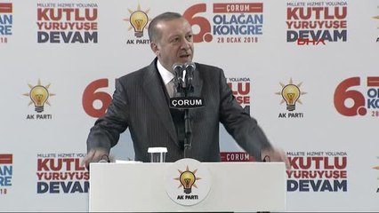 Çorum-Cumhurbaşkanı Erdoğan AK Parti İl Kongresi'nde Konuştu
