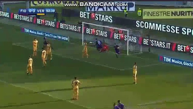 Gil Dias Goal - Fiorentina 1-3 Hellas Verona 28.01.2018