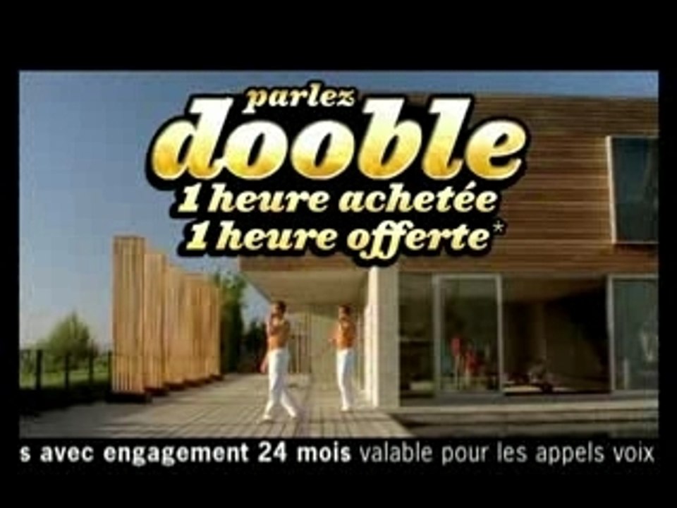 Publicité Virgin Mobile Dooble avec Jean-Claude Van Damme