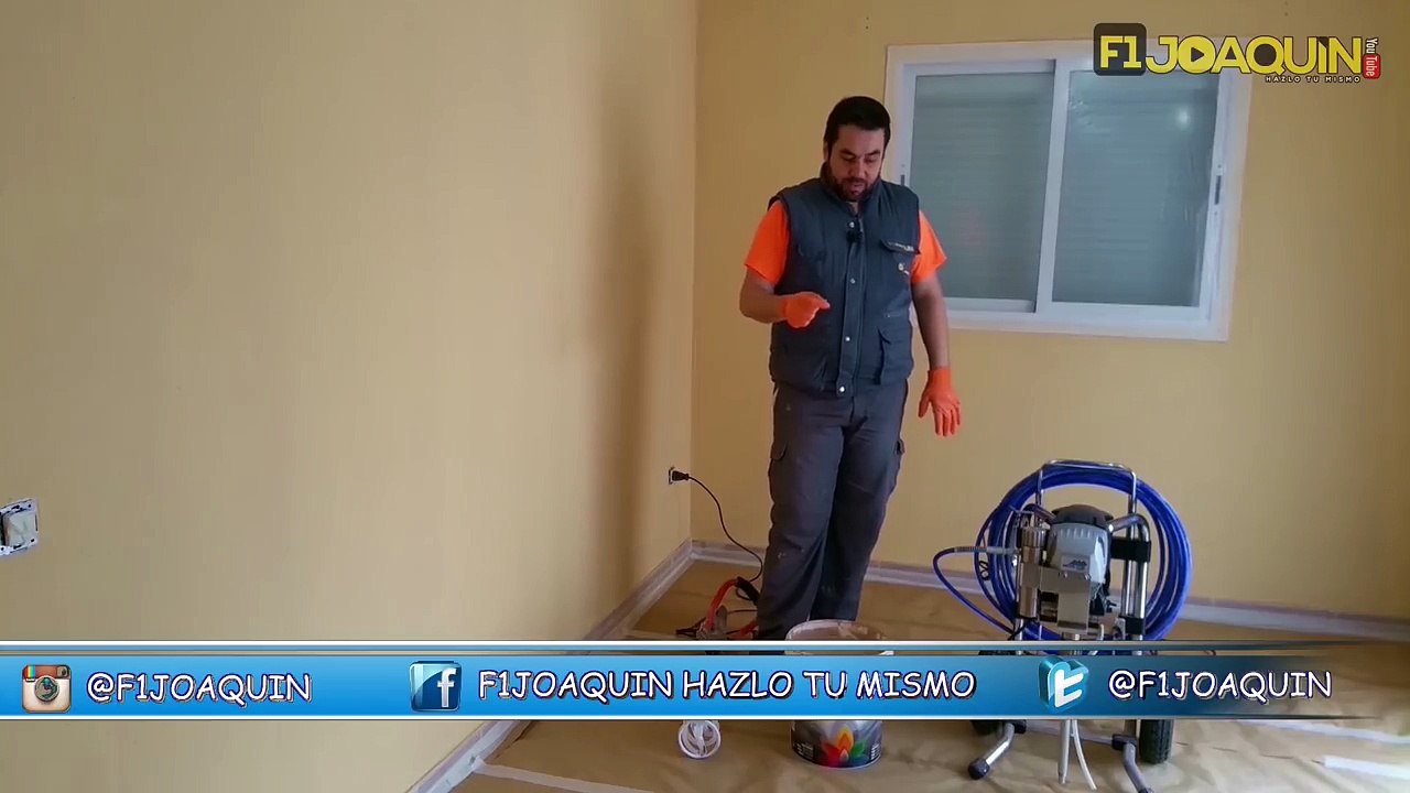 COMO PINTAR INTERIORES CON AIRLESS PASO A PASO (techos,esquinas y paredes)