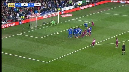 De Bruyne GOAL (0:1) Cardiff City vs Manchester City
