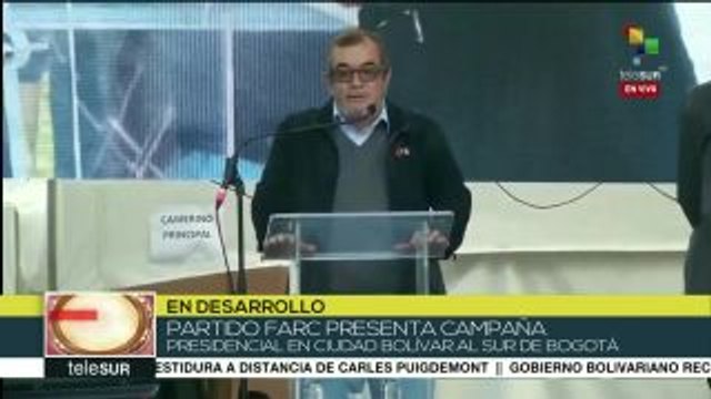 La FARC presenta su campaña electoral rumbo a las presidenciales