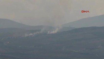 Kilis-Bombalanan Terör Mevzilerinden Duman Yükseldi