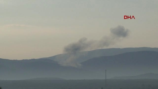 Hatay-Obüs Topları Aralıklarla Ateşlendi