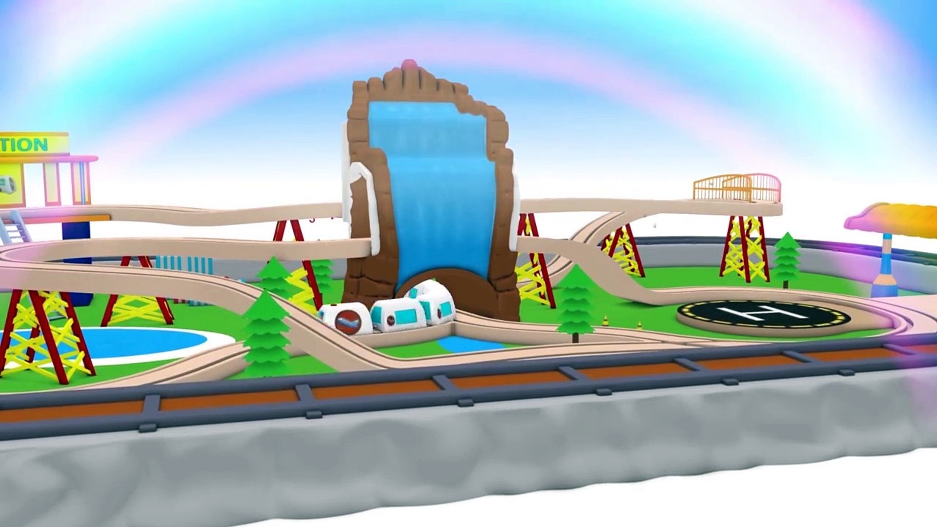 toy factory cartoon train