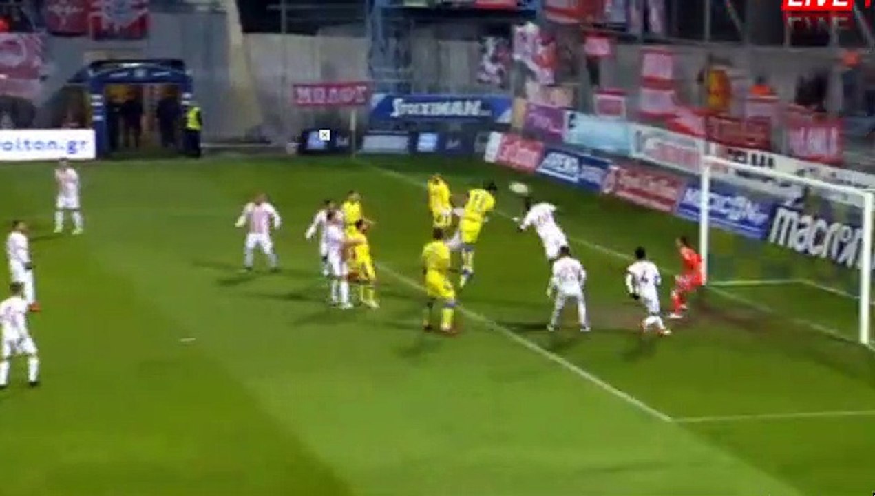 Walter Iglesias  GOAL  - Asteras Tripolis  1-0 Olympiakos Piraeus 28.01.2018