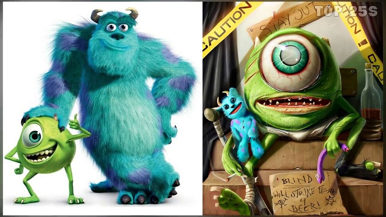 Cartoon Characters as Monsters 2017 | Top 25s |