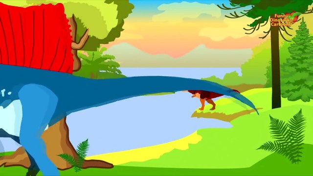 Funny Dinosaurs Cartoons for Children | Tyrannosaurus Rex Funny Fishing - Cartoons for kids 2017