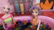 Elsa and Anna Bath Time Spa Day Relax Rainbow Soap Bath Foam Toddlers Orbeez Frozen Toys Barbie