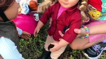 Girl Dolls Arizona & Lily Go HorseBack Riding, Adopt Cute Kitten & Puppy and Play Fair Games Skit