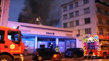 Spectaculaire incendie au centre-ville de Lons-le-Saunier