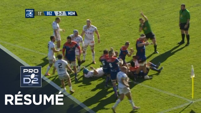 PRO D2 - Résumé Béziers-Mont de Marsan: 28-18 - J21 - Saison 2017/2018