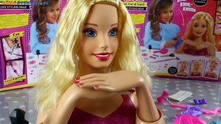 Barbie Deluxe Color, Style & Cut Styling Head / Barbie Głowa do Stylizacji - 61125 - MegaDyskont.pl