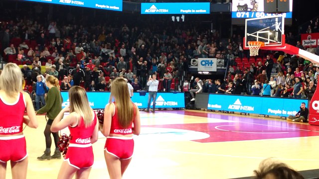 La joie du président Ronald Gobert quand Mons-Hainaut se qualifie pour la finale de Coupe de Belgique