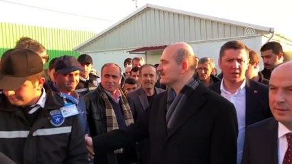 Soylu, kampta kalan Suriyelileri ve Lice'de şehit olan Zinnur Ezim'in ailesini ziyaret etti - OSMANİYE