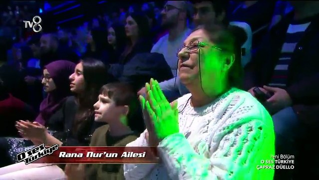 Rana Nur Sancak-Pırılay Pekpak çapraz düello o ses türkiye